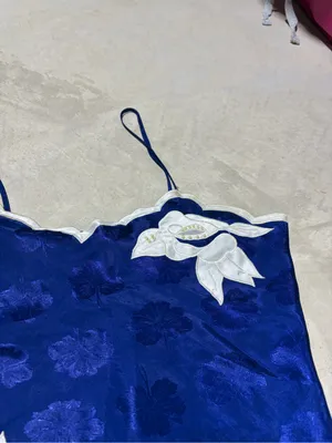 Victoria’s Secret gold label vintage Floral Camisole with White Appliqué small thumbnail 3