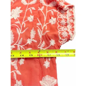 Solitaire Womens Boho Festival Embroidered Cardigan Top Size L Floral Cottage thumbnail 6