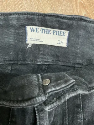 Free People Black Jeans Flare High-Rise thumbnail 3
