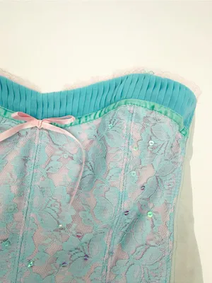Betsey Johnson Vintage 90s 2000s Y2K Cupcake Tea Party Tiered Ruffle Dress Mini thumbnail 6
