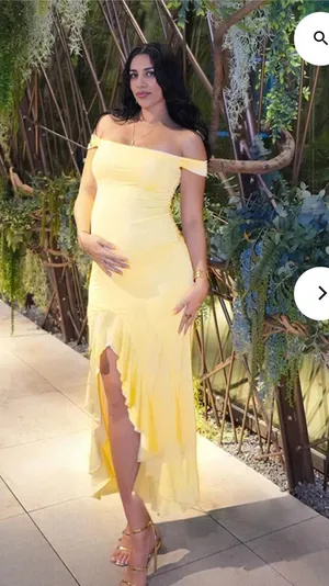 Maternity dress yellow Size XS thumbnail 1