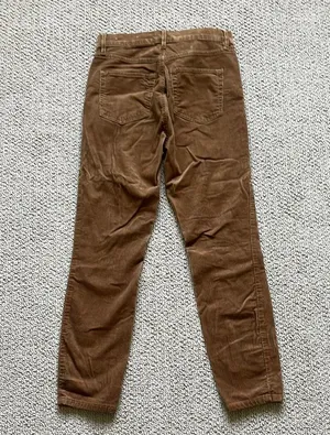 LOFT Tan Corduroy Trousers thumbnail 7
