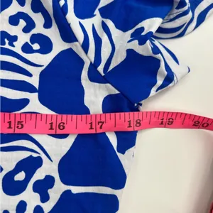 IBKUL BIANCA ROYAL‎ BLUE Short Sleeve Mock Golf Shirt Sz S thumbnail 7