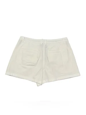J. Crew Heritage Pleated Shorts Women's 10 Chino White Cotton Casual Preppy NWT thumbnail 6
