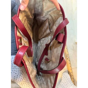 Michael Kors Jet Set Large Saffiano Leather Tote‎ – Deep Red thumbnail 5