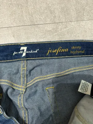 7 For All Mankind Josefina Skinny Boyfriend Jeans thumbnail 4