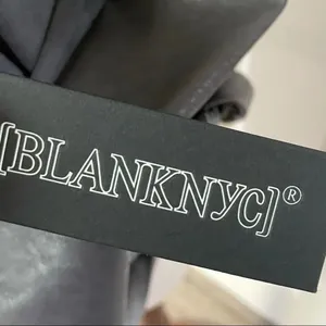 Anthro Blank NYC  grey draped velour jacket thumbnail 11