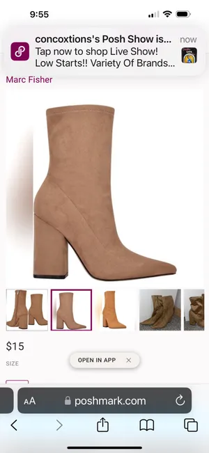 Marc Fisher LTD Suede Larry Pointed Toe Boots thumbnail 5