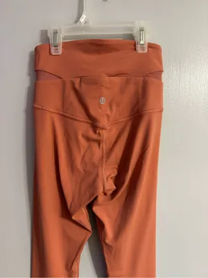 Lululemon Yoga High Rise Leggings in Peach Orange Size 2 thumbnail 7