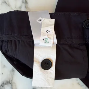 NWOT Quince Black Organic Cotton Stretch Chino Shorts sz 2 Women's 4" Inseam thumbnail 8