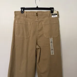 Ariat Wide Leg Jeans 33R Ultra High Rise Countryside French Khaki Stretch NWT thumbnail 6