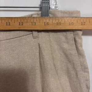 Old‎ Navy Taylor Wide Leg Trousers Womens L Beige Linen Blend High Rise Office thumbnail 9