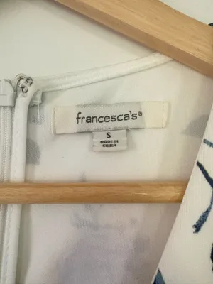 Francesca's White Floral Dress thumbnail 3