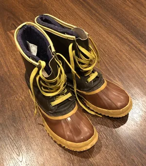 Vtg Sorel Kaufman Eskimo Winter Duck Boots Wool Liner women’s 9 thumbnail 1