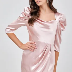 DO+BE Puff Sleeve Silk Dress thumbnail 3