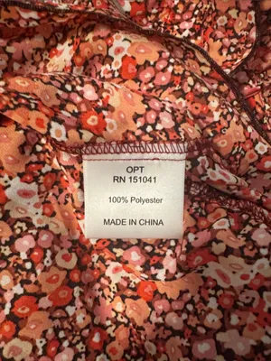 Women's Floral Tiered Drop Waist Dress Sz: L thumbnail 8