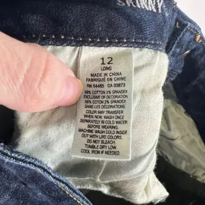 American Eagle Stretch Bootcut Jeans Dark Wash Sequin Back Pocket‎ Size 12 Tall thumbnail 10