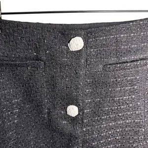 Zara Tweed Textured Mini Skirt Black Size Medium 4661/407/800 NWT Cottagecore‎ thumbnail 3
