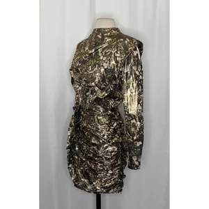 Revolve ALL SAINTS Lilliana‎ Kettu Metallic Mini Dress Allsaints Party Size 4 thumbnail 6