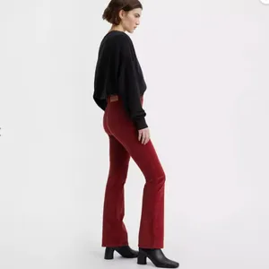 NWT LEVI'S 725 High Rise Bootcut Corduroy Jeans Color: Syrah - Red thumbnail 2