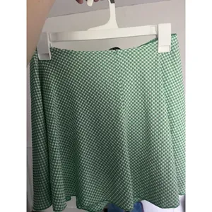 Wild Fable Women’s Green/White Gingham Athletic Skort L Pull-On Elastic Stretch Short thumbnail 2