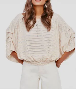 NWT Free People Azalea Cream Crochet Eyelit Oversized Shirt thumbnail 1