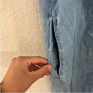 ap Cami Midi Dress in Tencel Denim Style V-Neck Dress Size: Large thumbnail 4