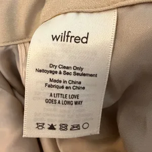 Wilfred Aritzia Plaid Wool Cashmere Blend Tie Wrap Mini Skirt Brown Tan Size 4 thumbnail 4