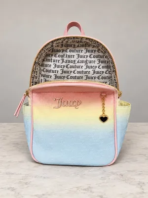 Juicy Couture Diamond Bling Heartless Ombré Backpack Pastel Pink NWT thumbnail 5