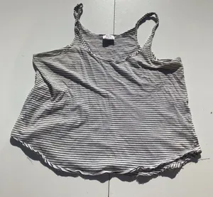 ❤️Zara trafaluc white with black strips tank top thumbnail 1
