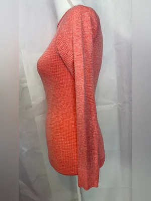 Gymshark Women’s Seamless Long Sleeve Top - Coral Pink thumbnail 5