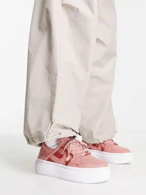 Nike Court Vision Alta Platform Sneakers In Rust Pink Size 10 thumbnail 4