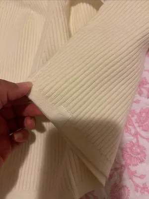 Lululemon Ribbed Knit Cropped Tank Top Lemon Sorbet NWT attached Size 12 thumbnail 9