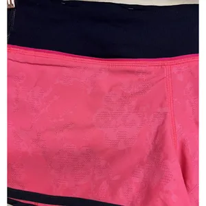LULULEMON Run Speed Up Short 2.5" Patterned Pink‎ Flash/Deep Coal Size 8 thumbnail 5