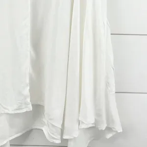 For Cynthia Swimsuit Cover Up Womens Medium Embroidered Shark Bite‎ White Beachy thumbnail 5