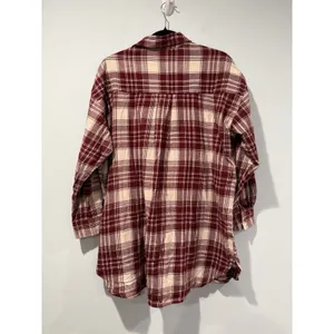 NEW Pact Shirt Womens XS/S Flannel Plaid 100% Organic Cotton Oversized Western thumbnail 3