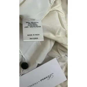 Lovers + Friends Cream Pleated Halter Cutout‎ Top XL thumbnail 6