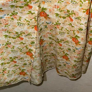 Shein Floral Cottagecore Dress Large Puff Sleeve Square Neck‎ Midi thumbnail 2