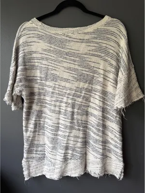 Free People Beach Knit Short Sleeve Top XS thumbnail 2