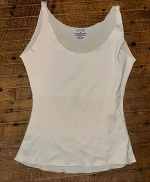 Spanx shapewear white scoop neck M cami thumbnail 1