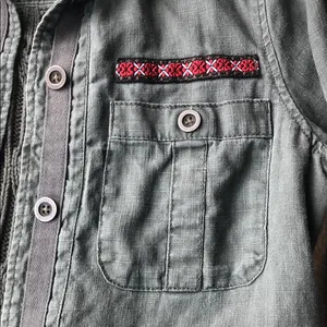 Aeropostale long sleeve shirt with sweater back thumbnail 3