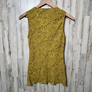 Vintage Y2K Silk Abstract Retro Cowl Neck Tank Blouse Top Womens Medium thumbnail 5