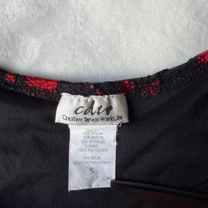 vintage y2k whimsygoth witchy fairycore black & red lace tank top size small thumbnail 2