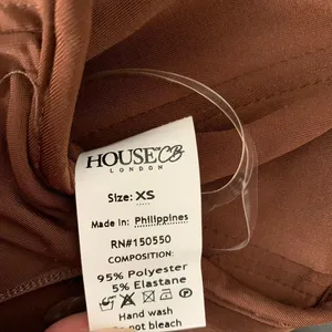 House of CB Natelle Chocolate Brown Corset Longsleeve Top Womens XS thumbnail 13