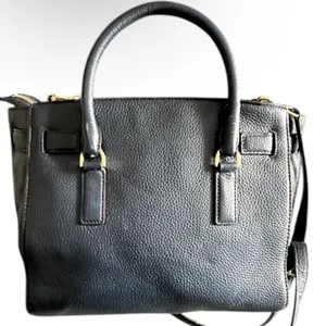 Michael Kors Traveler Satchel in Navy Pebbled Leather thumbnail 3