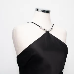 Betsy & Adam‎ - Pavé-Bead Satin Halter Gown thumbnail 11