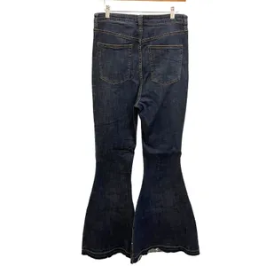 We The Free High‎ Rise Flare Jeans Dark Wash Button Fly Bell Bottoms thumbnail 4
