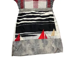 Launch by Susan Young abstract sailboat novelty 100% silk dress size XS‎ thumbnail 8