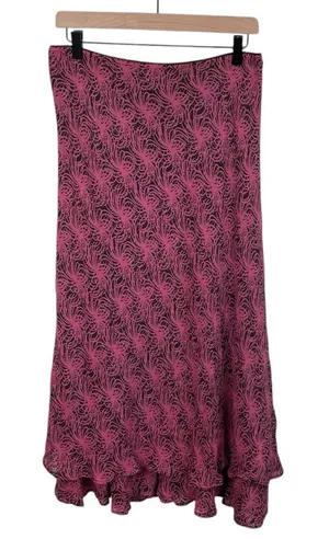 Vintage 90s Y2K Style and Co Ruffle Midi Slip Skirt Size 12 Fairycore Whimsical thumbnail 1