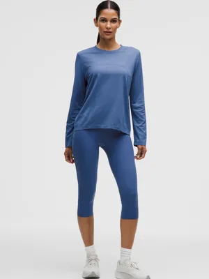 NWT LULULEMON Swiftly Relaxed Long-Sleeve Shirt - blue thumbnail 2